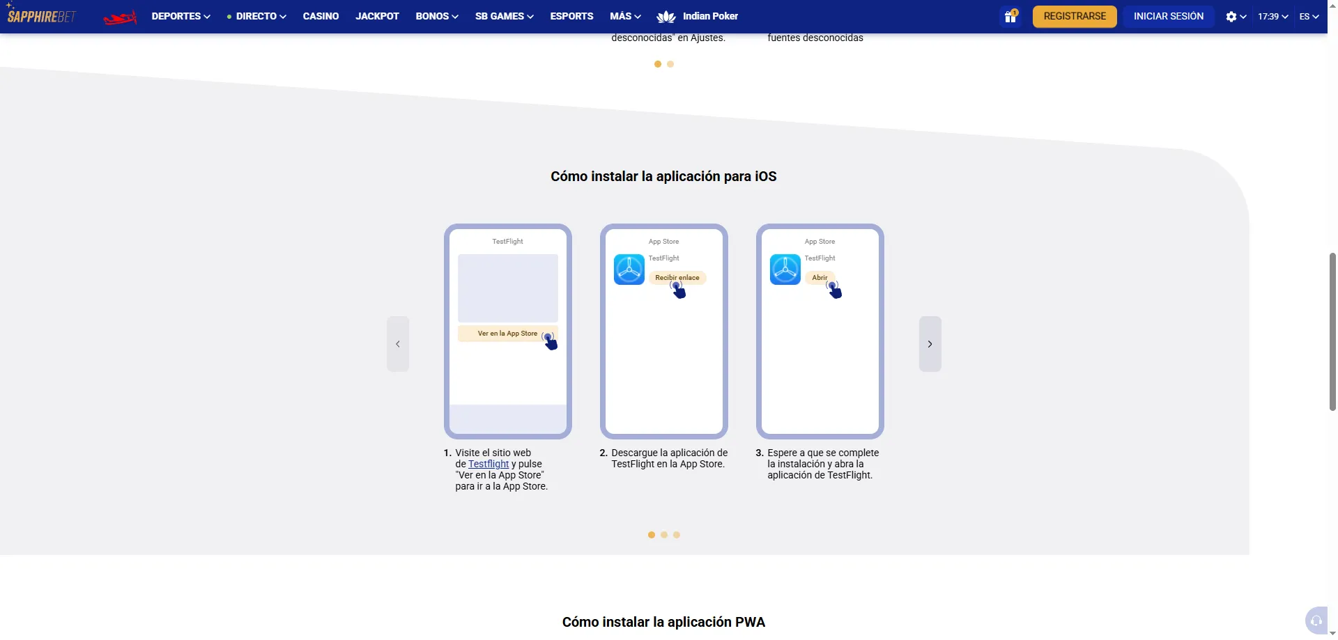 SapphireBet app móvil Argentina — casino desde el celular sin descargas